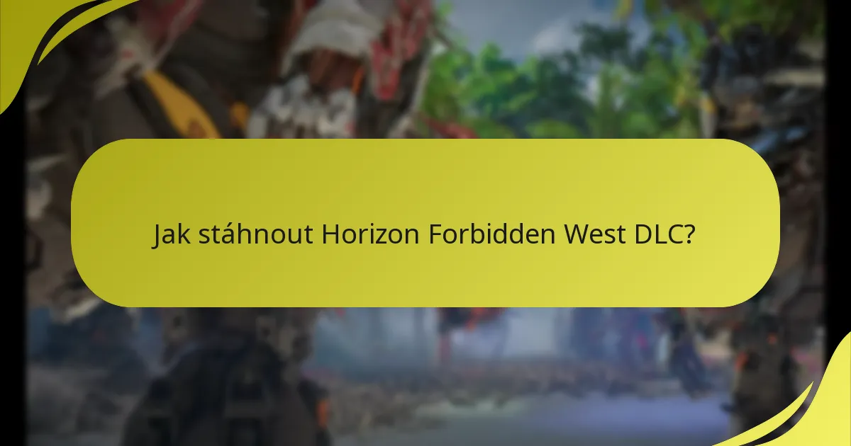 Jaké jsou možnosti nákupu pro Horizon Forbidden West DLC?