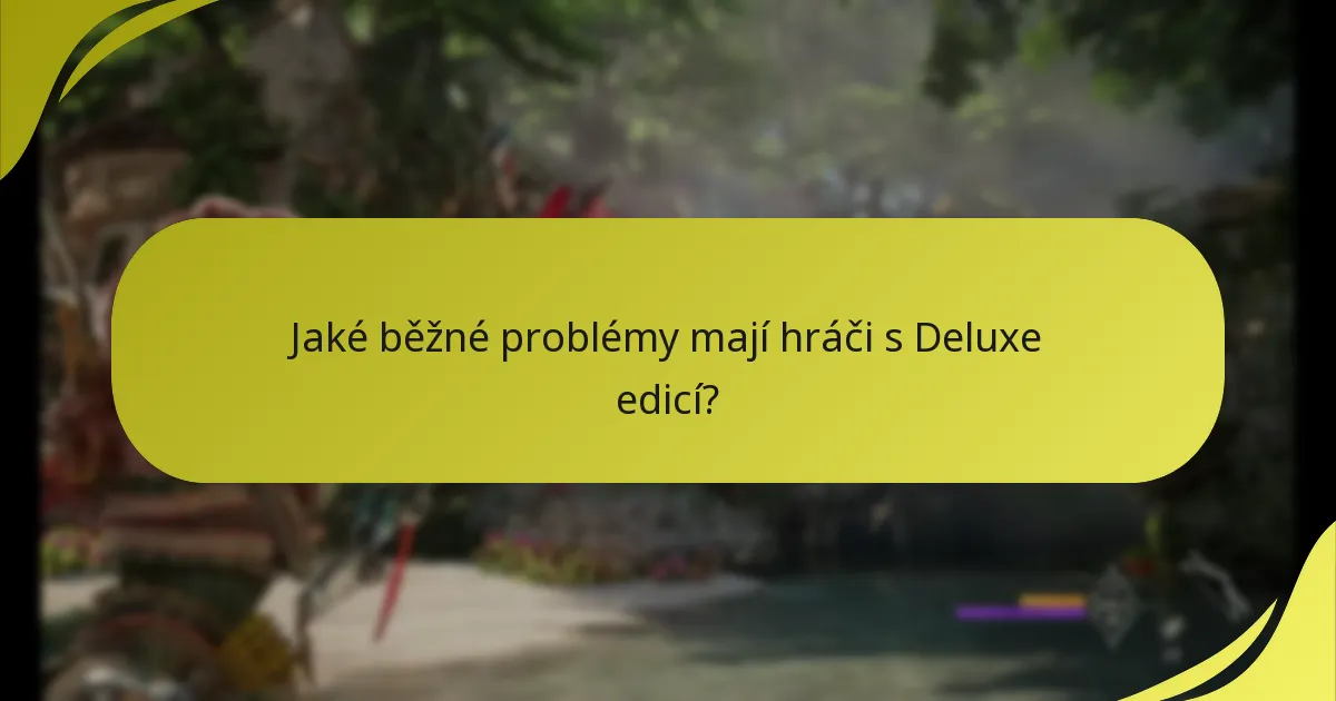 Jak mohu řešit problémy s Deluxe edicí Horizon Forbidden West?