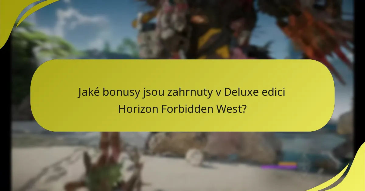 Kde mohu najít podporu pro Deluxe edici Horizon Forbidden West?