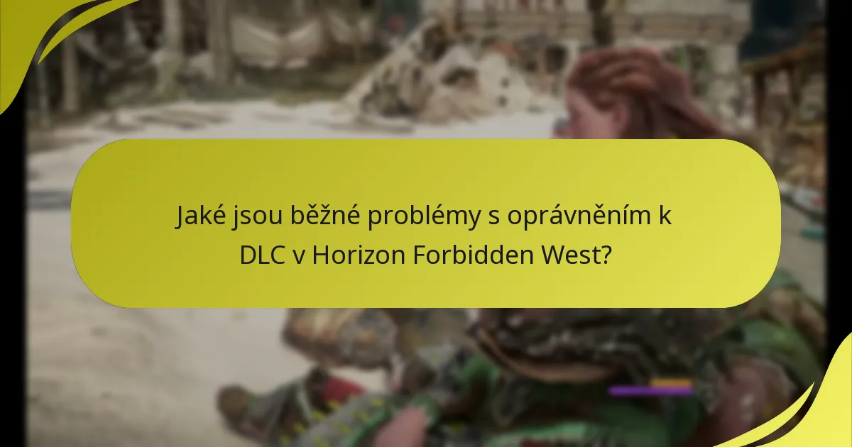 Kde mohu najít podporu pro problémy s oprávněním k DLC v Horizon Forbidden West?