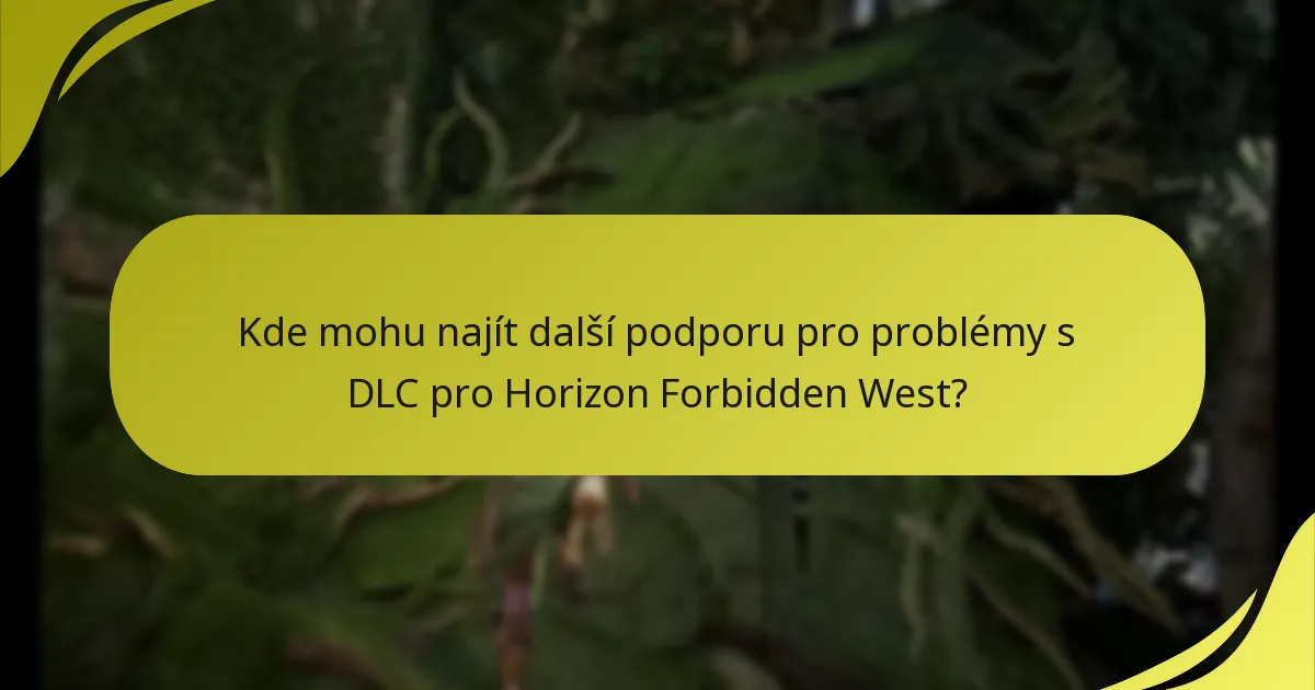 Na kterých platformách je podporováno uplatnění DLC pro Horizon Forbidden West?